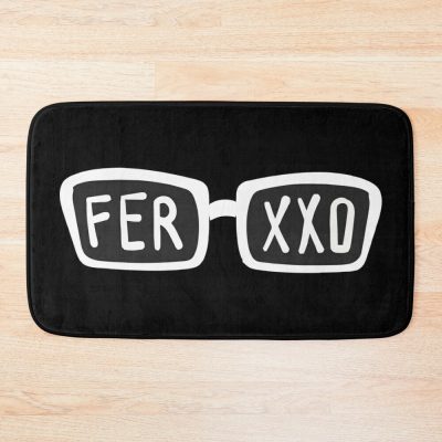Feid-Ferxxo Glasses Black Bath Mat Official Feid Merch