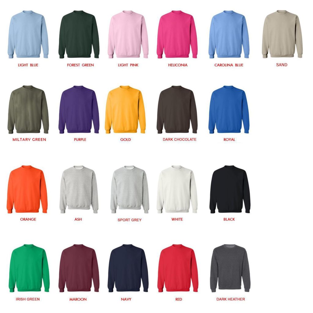 sweatshirt color chart - Feid Merch